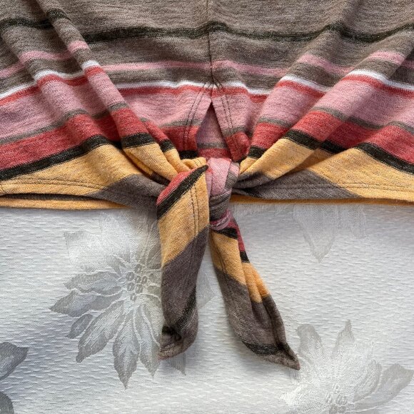 Texture and Thread by Madewell Striped Tie Top Shirt XS - Picture 4 of 15